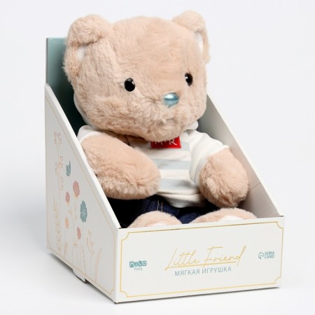 Soft toy "Little Friend", Bear in jeans and jacket-6