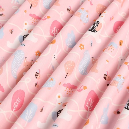 Satin fabric "Fairytale Forest" Sh.160 cm, 100% cotton, 160 g/m2-5