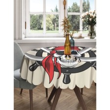 The tablecloth “Pirate threat”, round, Saten, d = 150 cm