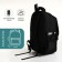 Youth backpack from lightning textiles, 5 pockets, black color