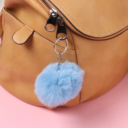 Fluffy on the ring "Olush. Wow! Are you my gift?" D = 8 cm 15x15 cm-3