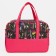 Road bag on lightning, 3 outer pockets, long belt, pink color