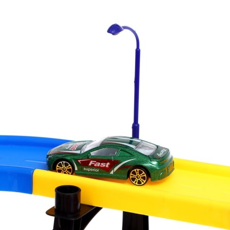 Megaparking garage, 3 metal machines, accessories-5