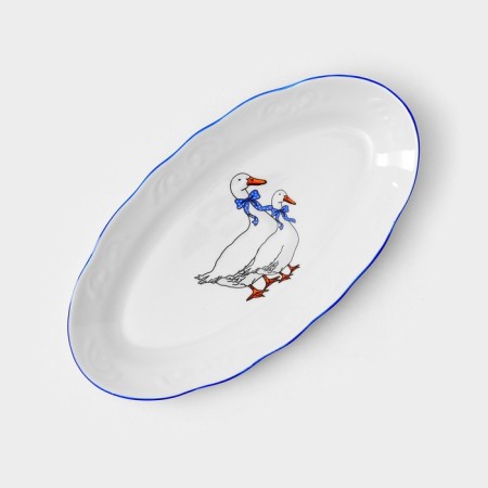 Service Porcelain table "Geese", 48 items-11