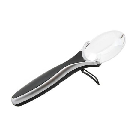Lupa with VEBER 789-75 3, diameter 75 mm, led backlight, in case