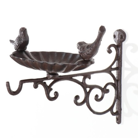 A hook decorative cast iron suspended with a stand "Two birds" 14.5x28x21 cm