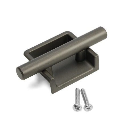 Smeal handle, "Hidden", MO 32 mm, color dark iron-4