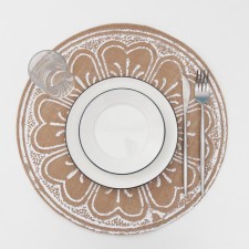 Serving napkin on the table 