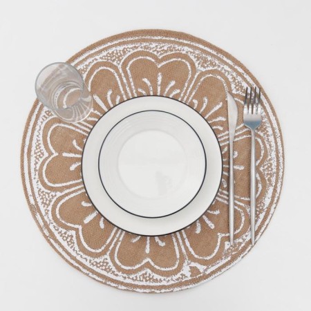 Serving napkin on the table "Indi Flower", D = 38 cm