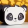 Kashpo wooden "Panda" 16.5x10.5x12.5 cm black/white