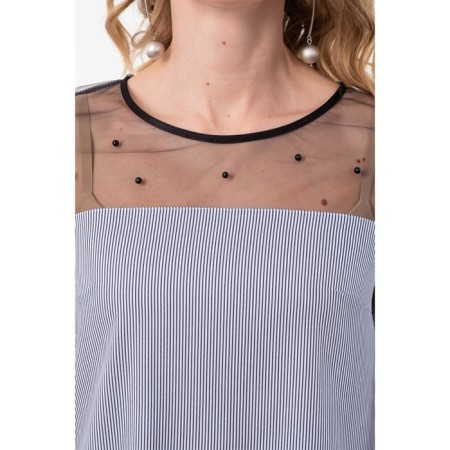 Female blouse, size 48, gray color-4