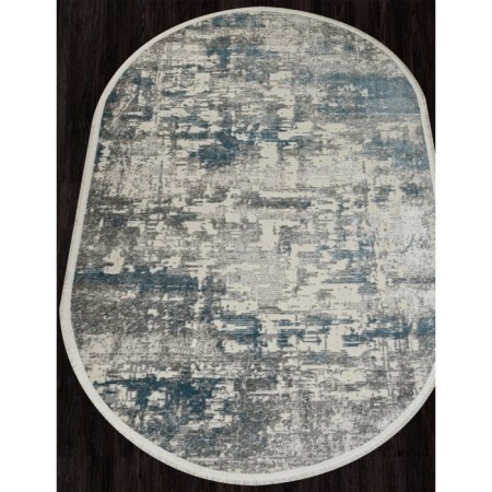 Oval Kardolen Marmaris carpet, size 145x230 cm, color Gry/Blue-1