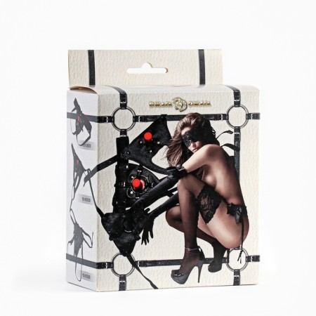 Panties for strapon jaga jaga, with a plow, leather., Black, size 48 - 52 1684981-2