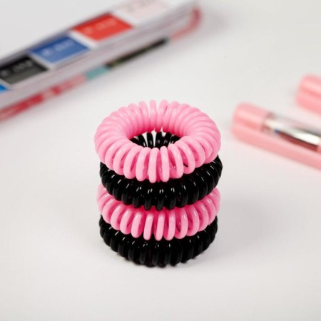 Hair elastic bands Spring "Kotik", 4 pcs, diam 3.5-2
