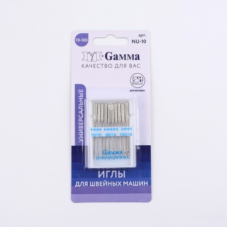 Needles for household sewing machines, universal, No. 70-100, 10 pcs-3