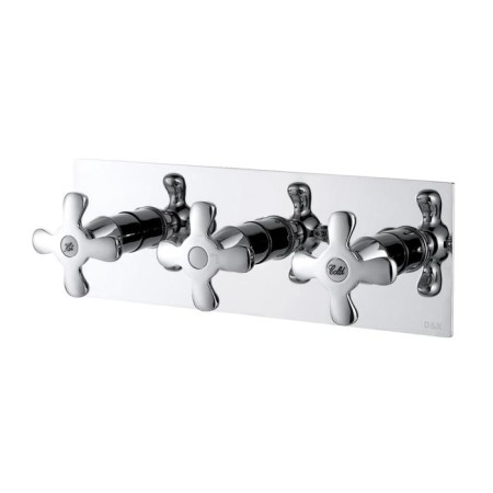 Bath mixer D&K Hessen Lorsch DA1414801, three -wound, built -in, chrome