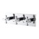 Bath mixer D&K Hessen Lorsch DA1414801, three -wound, built -in, chrome