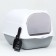 Domik toilet 35 x 50 x 35 cm, white-gray