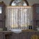 Tulle to the kitchen with a curtain tape, 250x160 cm beige color