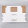 Box for cake 3 windows, with handles, white, 24 x 24 x 20 cm