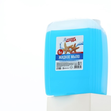 Liquid kitchen soap, 5 l (5000 ml), aroma of sea freshness, Russian benefit