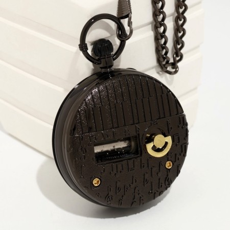 The clock is pocket, musical "Cosmos", quartz, d dial-5.9 cm, chain L-36.5 cm-6