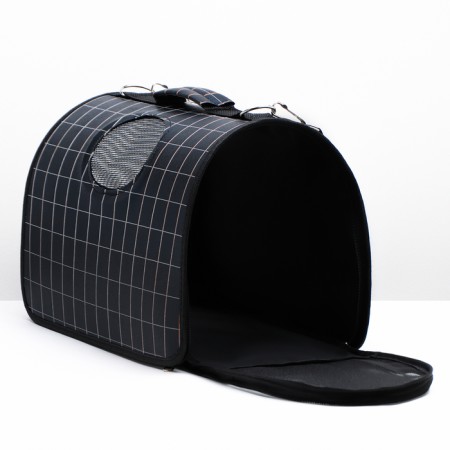 Bag - Animal Carriage "Cell", black, size m, 43 x 21 x 26 cm-3