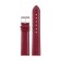Watch strap, 20 mm, harness 75 mm, larynx 115 mm, genuine leather, burgundy