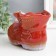 Souvenir Ceramics "Boat with a Zaychik" red 7x13.5x9.5 cm