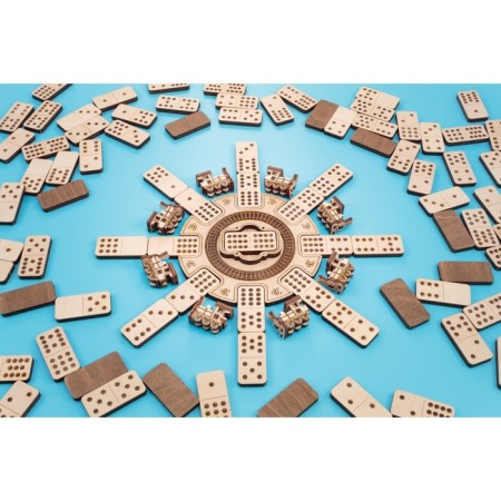 Board game 3D dominoes "Mexican train" EWA-12