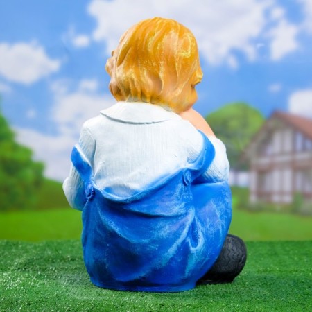 Garden figure "Boy with the book" Color, 30x26x43cm-2