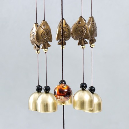 Wind Music Metal "Spiral. Fish" 6 bells 46 cm-2