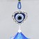 Wind Music Metal "heart" from the evil eye with a brush 3 bells 36 cm