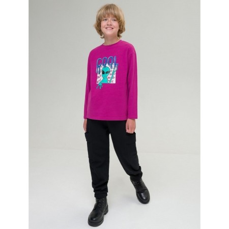 Jumper for boys, height 140 cm, raspberry color-2