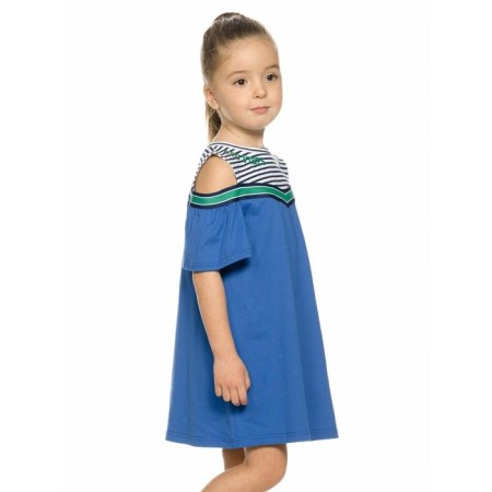 Dress for girls, height 92 cm, blue color-2