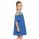 Dress for girls, height 92 cm, blue color