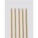 Knitting knitting needles 15cm D3MM (5pcs) PVC package aluminum gold a