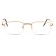 Ready glasses GA0244 (color: c1 gold; diopter: +3; tint: no)