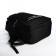Youth backpack from textiles, 2 lightning departments, 4 pockets, black/orange color