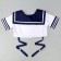 Cavalry Set "Kawai Sile": TOP, Velcro skirt, stockings, rr 38-46, blue color