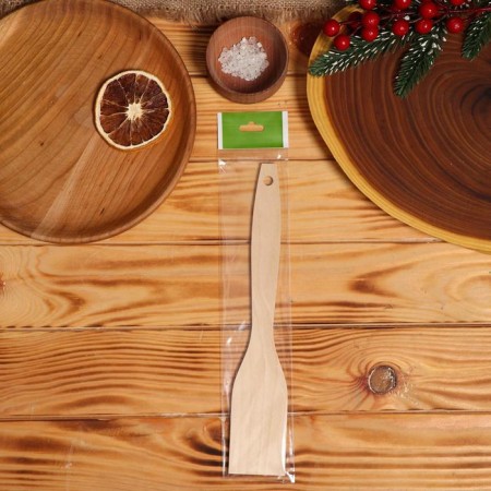 Wooden blade "Happy New Year" red inscription-3