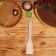 Wooden blade "Happy New Year" red inscription
