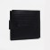 Male purse on a magnet, a compartment for coins, for cards, black color