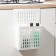 The storage basket suspended on the door, 25 × 13 × 36 cm, white color