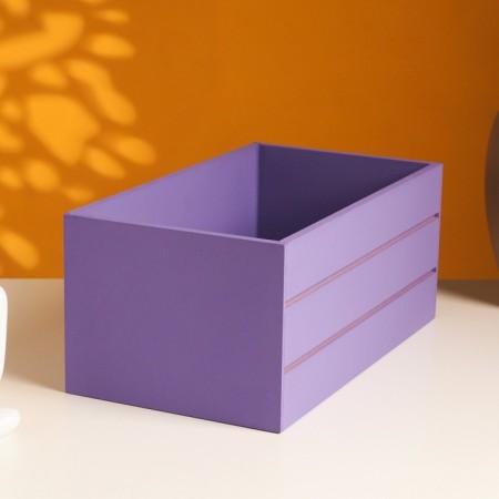 Wooden Kashpo 25x14x11 cm violet-1