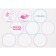 Sticked set 21 × 15 cm, 3 sheets, for pockets in kindergarten, for girls