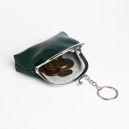 Women's wallet on the farmar, green color-3