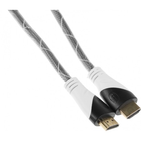 HDMI audio-video cable (M)/HDMI (M) 5m. Ferrite. Crusado gilding. grey-1