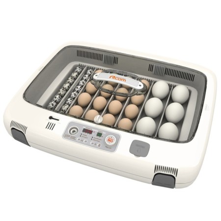 Incubator, 50 eggs, automatic coup, 120 V, with ovoscope, rcom