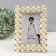 Photo frame 1131 10x15 cm "Pearls" plastic, col. lactic